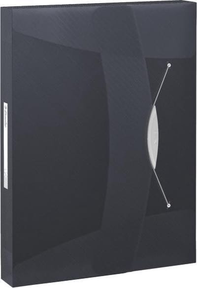 Esselte VIVIDA documentenbox, transparant Zwart