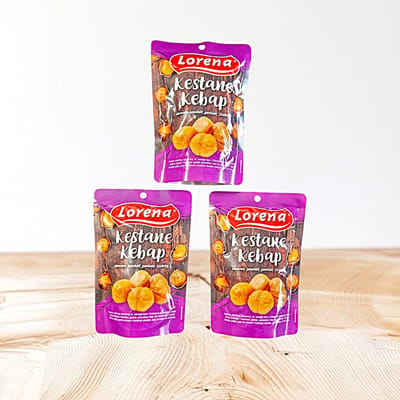 Lorena Geroosterde tamme kastanjes - gezonde en glutenvrije snack - 3x125 g