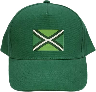 Groene Pet Beechfield met vlag Achterhoek klittenband sluiting