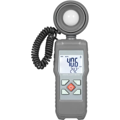 Compteur de lumière numérique, Instrument de mesure de la température ambiante portatif, plage jusqu'à gris