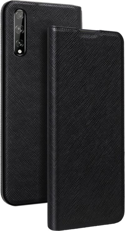 Bigben Connected, Hoesje geschikt voor Huawei P Smart S - Folio met Standaard & Kaarthouder, Zwart