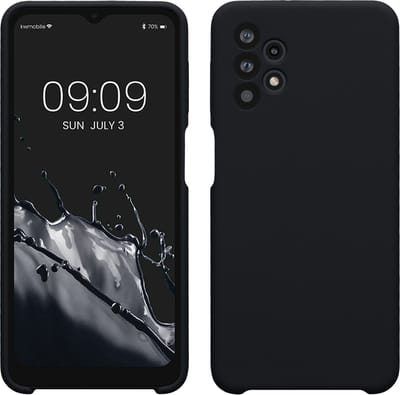 kwmobile telefoonhoesje geschikt voor Samsung Galaxy A32 5G - Hoesje met siliconen coating - Smartphone case in bosbesblauw