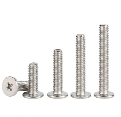 Cosensi - Dailygoods - Cosensi - Dailygoody - M6 x 10 mm - Roestvrij staal schroeven - Dunne platte kop - Machineschroeven - Voor esthetische toepassingen - 20 stuks