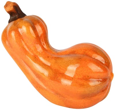 Dekoratief | Deco pompoen, oranje, keramiek, 20x12x16cm | A255177