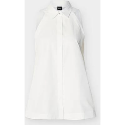 relaxed fit overhemdblouse van puur katoen model 'BECOLA'