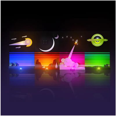 LMB 2.0 - Verlichtingsset geschikt voor LEGO® Verhalen uit de Ruimte 21340