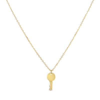 Luxenter Sterling Zilver 925 halsketting afgewerkt met 18K geel goud - Dikar