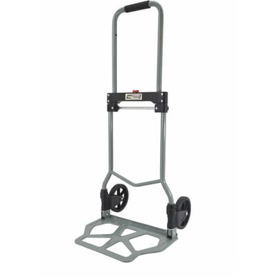 AWTools - Opvouwbare Magazijnwagen - 100kg - Ergonomische Greep - Aluminium en Staal