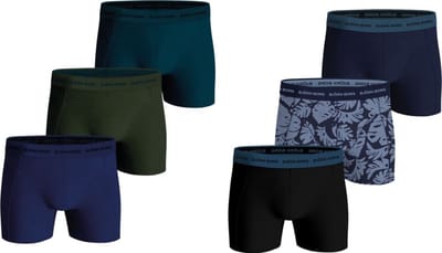 Björn Borg - Heren - Onderbroeken - 6 Pack Boxers - Blauw Groen Maat L