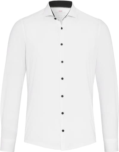 Pure The Functional Shirt Wit - Maat 42 - Heren - Overhemden Formeel