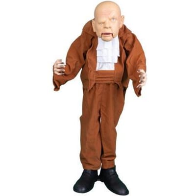 animatronic Halloween decoratie gebochelte oude man 95cm licht en geluid en beweging