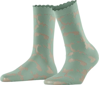 FALKE Hydrangea 20 DEN transparent materiaal transparent 20 DEN Sokken dames groen - maat 35-38