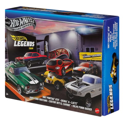 Hot Wheels Set van 6 HW Legends Voertuigen (Stijlen Kunnen Variëren)