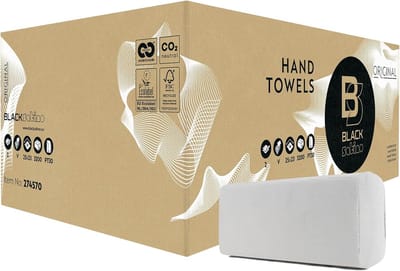 Papieren Handdoeken - Keukenrol - Hygiënisch Droge Handen - 2-laags Sterk - 25x23cm - Wit