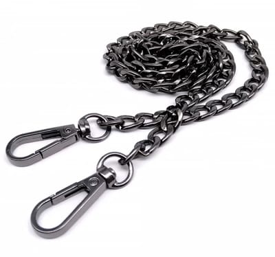 Actie4you® - Bag Strap Ketting - Chain - Tassenriem - Schouderband - Schouderriem Tas - Tassen Riem - Tas Hengsel - Gitaar Strap - Cross Body - Draagriem - Bag Belt - Handtas Bandje – 120CM - Zwart