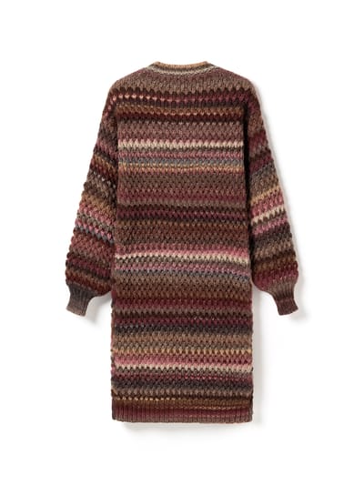 Gio gebreide cardigan in veelkleurig