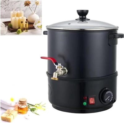 Elektrische Wax Smelter - Kaarsen Smeltapparaat Zeepbasis - Kaarsen Maken - Snelle Verwarming - 20L - Zilver