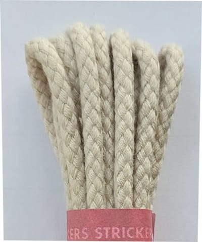 Strickers Veter - Licht Beige - Rond - Koord Veters - Lengte 120 cm - Dikte 4 mm - Schoenveter