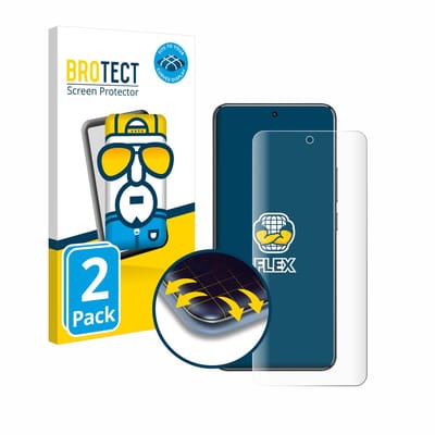 BROTECT - Screenprotector voor Xiaomi 14 Pro - Folie Beschermfolie transparant volledig dekking - 2 Stuks