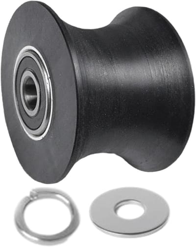 Vervangwiel Elliptische Trainer - Oefenwiel Gymroller - Stil Trainen - Slijtvaste Coating - 91 cm Diameter - Aluminium