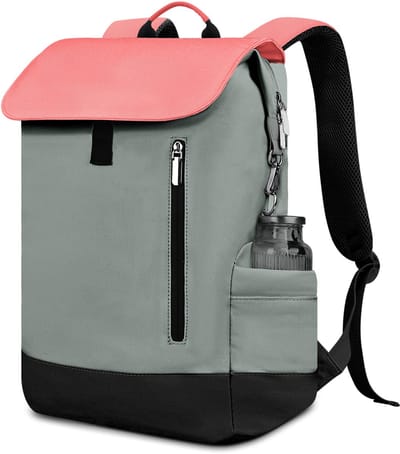 HAUSS SPOLE Rugzak-Dames & Heren-Rolltop Dagrugzak voor Werk & Fiets-Waterafstotend & Anti-Diefstal-32x44x13 cm-Nylon-Donkergrijs