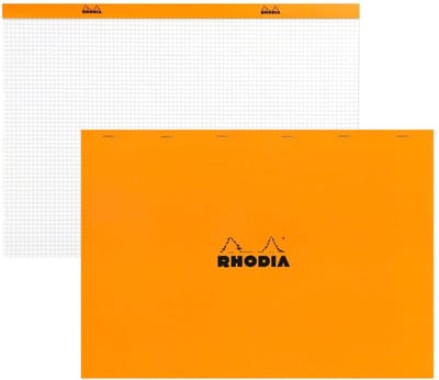 Rhodia Notitieblok - A3+ - N38 - 80 Vel - Geruit Papier - 5x5 mm - 80g