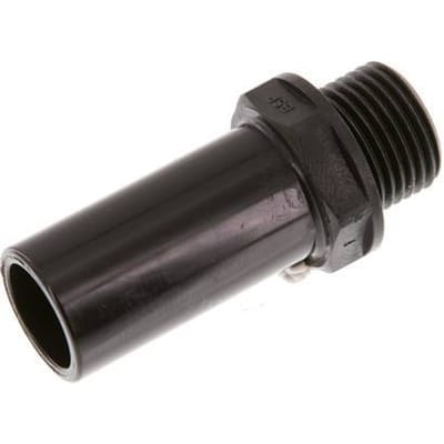 22mm x G1/2'' insteekfitting POM Buitendraad NBR [2 Stuks]