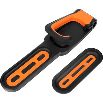Fietswandmontagerek Verstelbare verticale fietsopbergrek Hangerhaak voor thuisgarage oranje