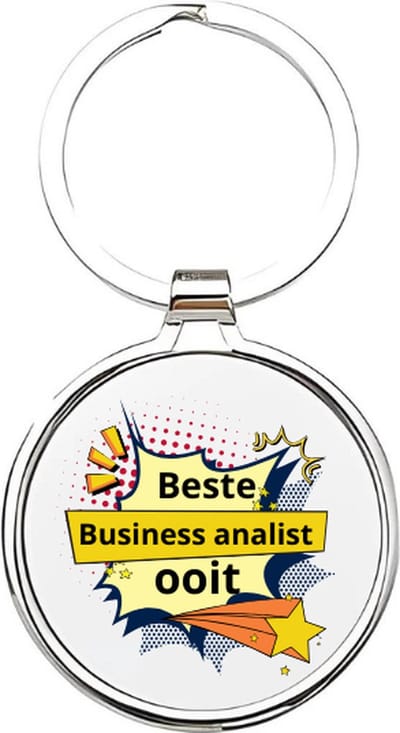Akyol - de beste business analist ooit Sleutelhanger - Werk - de beste business analist - business analist - analist - bedrijfsanalist - productonderzoeker - analyses - business - verslagleggen - verslaggever - journalist - journalisten - 4 x 7,5 CM