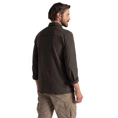 Craghoppers Heren Nosilife Shirt Met Lange Mouwen (Bosgroen)