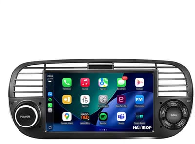 Geschikt voor Fiat 500 2005-2017 | 7" Android 14.0 Autoradio | Apple CarPlay & Android Auto | 2GB RAM & 32GB opslag | Draadloze verbinding | HD Scherm | FM, AM, DAB+ Radio | Bluetooth handsfree bellen