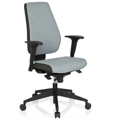 hjh office Pro-Tec 500 - Bureaustoel - Stof - Lichtgrijs / grijs