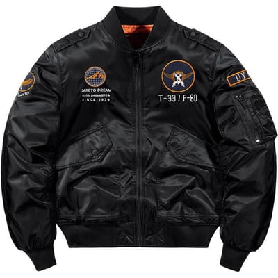 Heren Winter Nieuwe Jeugd Jas Grote Maat Opstaande Kraag Verdikt Warm Gewatteerd Grote Maat Pilotenjack 6XL black
