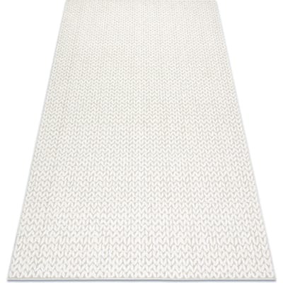Kleden Rugsx Tapijt SPRING 20467558 Zilverspar chevron Sisal 60x110 cm