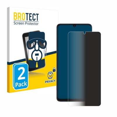 BROTECT - privacy screenprotector voor ZTE Blade V50 Vita - Folie Beschermfolie Blauwlichtfilter 2 Stuks