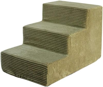 Huisdier Trappetje - Kattenladder Hondentrap - Hulp bij Klimmen - Verwijderbare Bekleding - 3 Treden