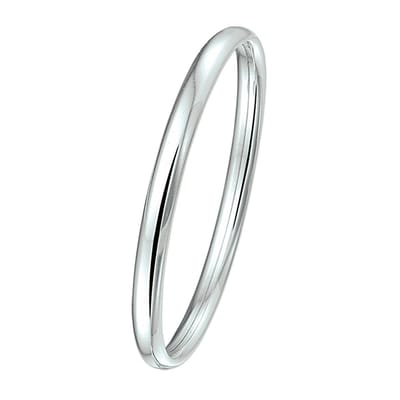 Zilver Wit Bangle Dop 4 mm Ovale Buis 1001340