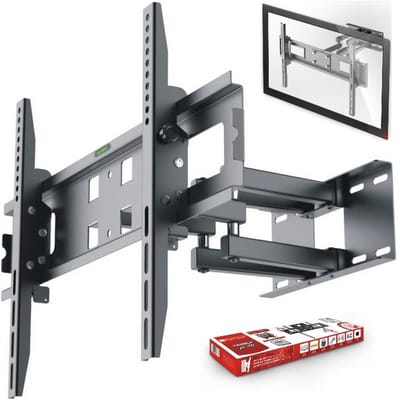 Merkloos TV-muurbeugel 23-70 inch, 50kg, VESA 600x400, Zwart