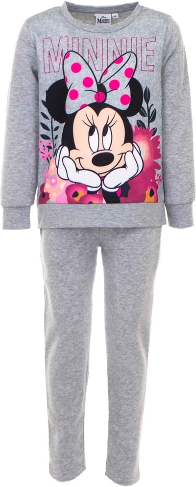 Disney Minnie Mouse set / Joggingpak - Trainingspak - Huispak - Grijs - Maat 116/122 (7 jaar)