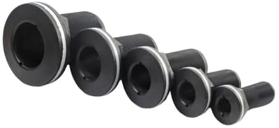 Trudesign 3/4´´ Nylon Huiddoorvoer Zilver