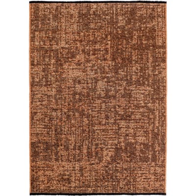 SPACE Vloerkleed – Laagpolig Velours – Modern & Sportief – Katoen & Chenille – Koper- 80x150 CM