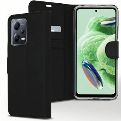 Accezz Hoesje - Geschikt voor Xiaomi Redmi Note 12 / Xiaomi Poco X5 5G - Wallet Softcase Bookcase - Zwart