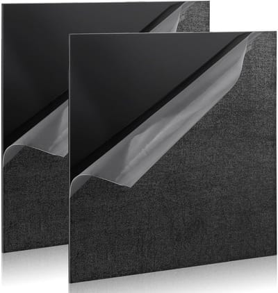 Acrylplaten Zwart - Acrylglas Plaat - Doe-het-zelf Projecten - Schokbestendig Materiaal - 300 x 300 x 3 mm - Zwart