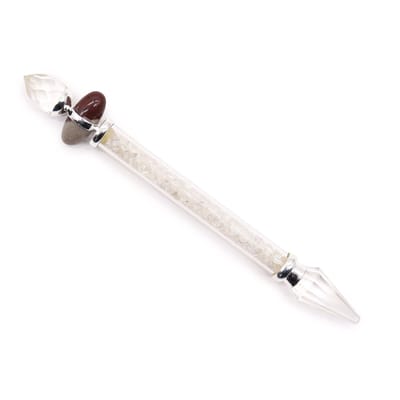Ancient Wisdom - Edelsteen - Shiva Lingam magische wand van cryptokristallijn kwarts - healing - energie - balans - harmonie - spiritueel - kracht - meditatie - chakra