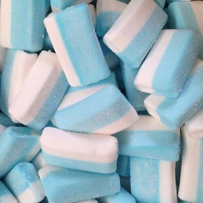 spekken - blokken - blauw-wit 1000 gram spekken voor geboorte - babyshower - spek traktatie