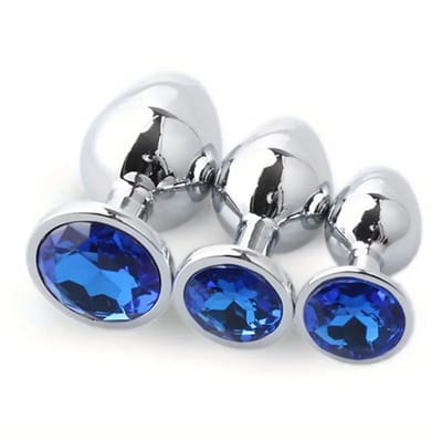 Bovista Buttplug Set - Sex Toys voor Koppels - Mannen - Vrouwen - Anaal - 3 Stuks - Blauw