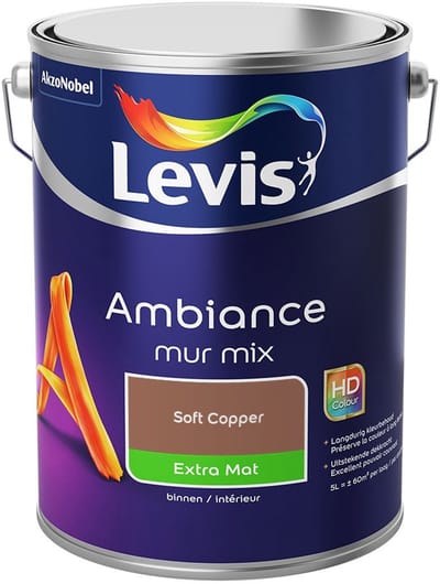 Levis - Ambiance Mur Extra Mat Mix - Soft Copper - Mengverf - 5 L