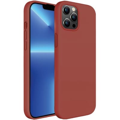 ShieldCase telefoonhoesje geschikt voor Apple iPhone 13 Pro Max silicone case - rood - Siliconen hoesje - Shockproof case hoesje - Backcover case