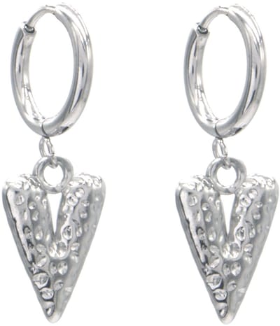 RVS Oorbellen Hart - 3.2x1cm - Tijdloos Sieraad – valentijn – cadeau