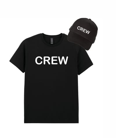 Mijncadeautje - Voordeel Cadeauset - T-shirt van 100% katoen en Pet van 100% dik geborsteld katoen - Crew - T-shirt maat S